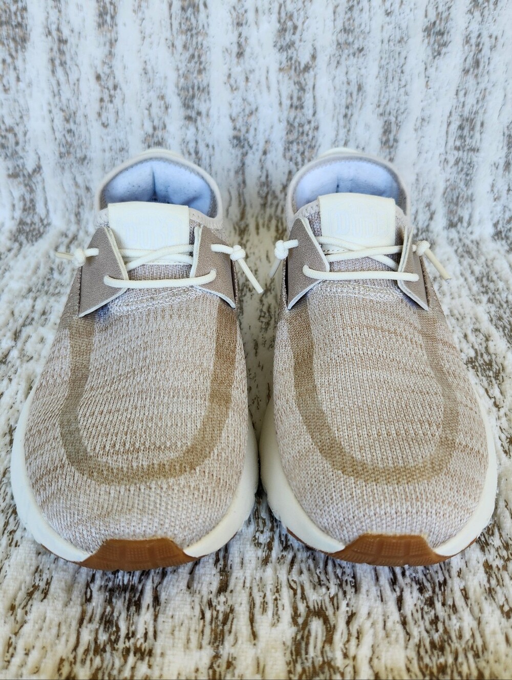 Hey Dude "Sirocco Neutral" Sneaker Tan Beige Mesh | Women's Size 7 - Picture 4 of 11